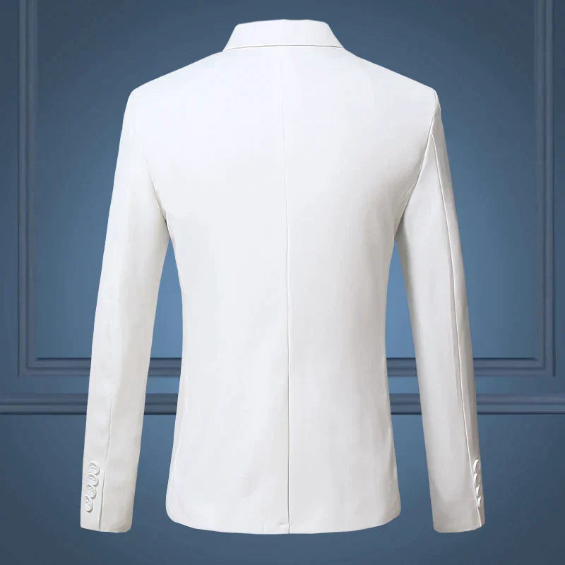 Blazer con Cuello Clásico y Corte Estándar para Hombre | Ideal para Uso Diario y Formal