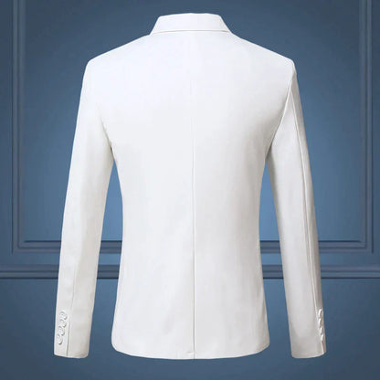 Blazer con Cuello Clásico y Corte Estándar para Hombre | Ideal para Uso Diario y Formal