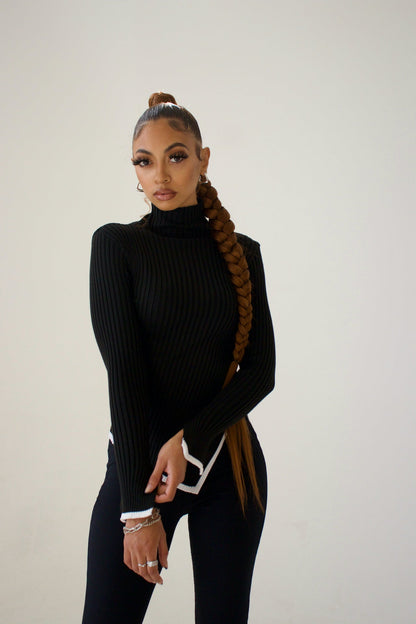 Jersey De Cuello Alto Con Corte Clásico Para Mujer | Ideal Para Uso Diario