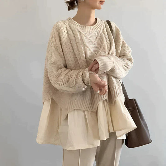 Jersey De Manga Larga Con Corte Regular Para Mujer | Ideal Para Otoño E Invierno