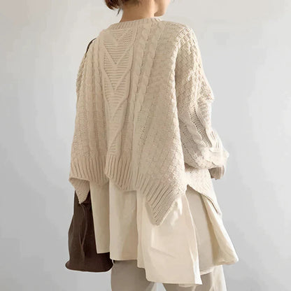 Jersey De Manga Larga Con Corte Regular Para Mujer | Ideal Para Otoño E Invierno