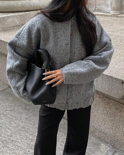 Cazadora Bomber Con Corte Oversize Para Adultos | Ideal Para Media Estación