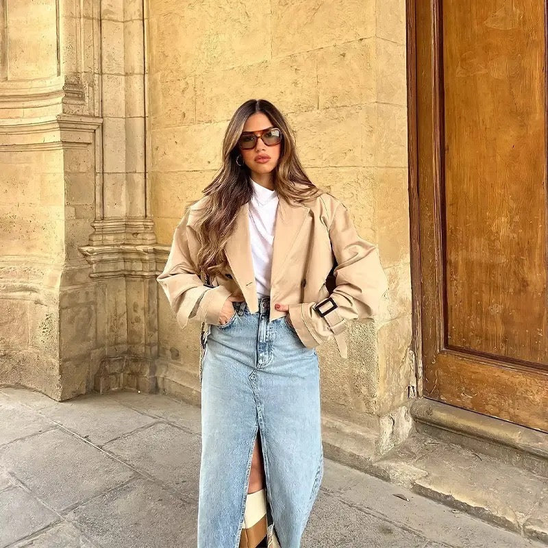 Chaqueta Corta con Corte Ajustado y Mangas Largas para Personas Adultas | Ideal para Uso Profesional y Diario