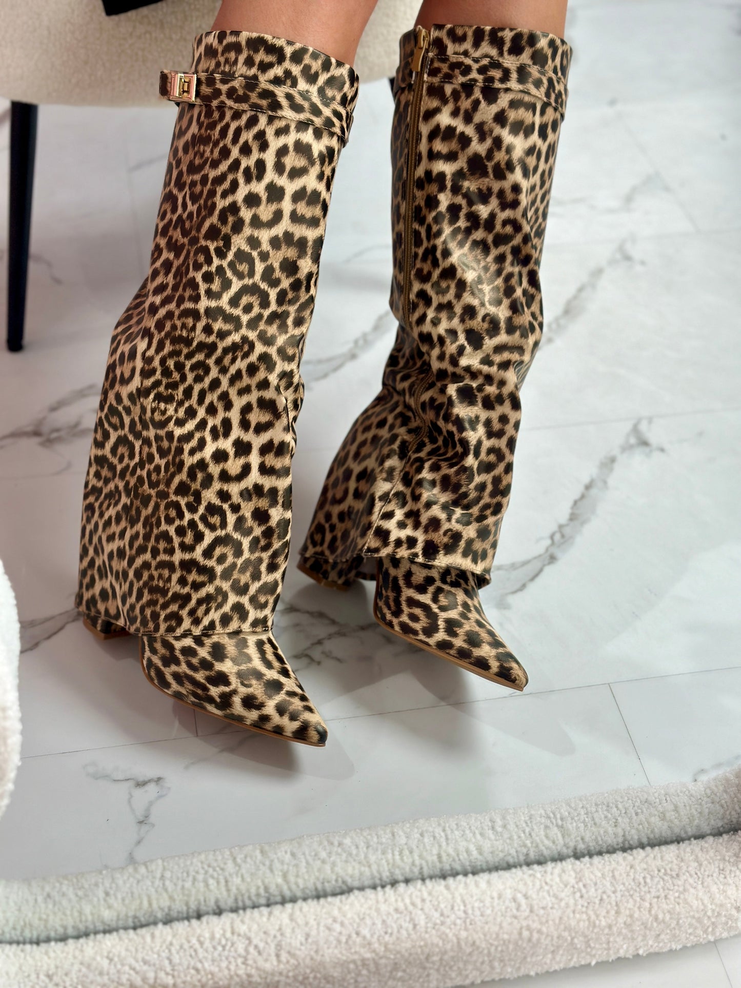 Botas Con Estampado a La Altura De La Rodilla Para Mujer | Ideal Para Clima Frío