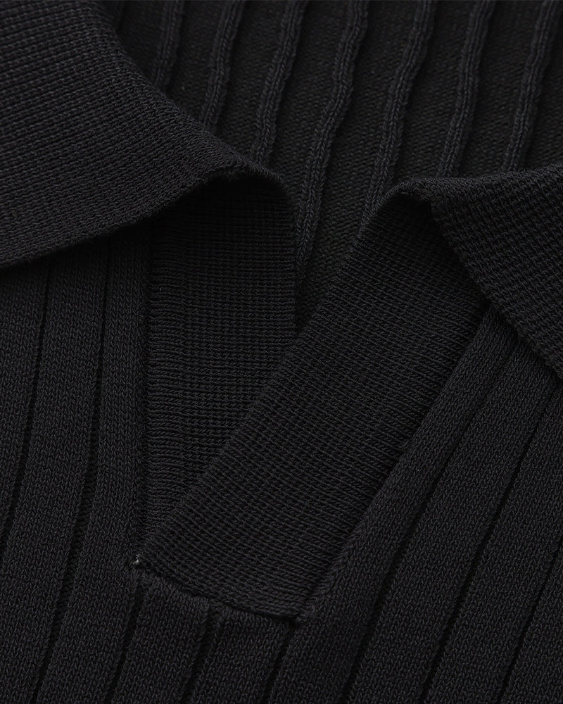 Polo de Manga Corta con Cuello Abierto para Hombres | Ideal para Temporada Cálida y Entretiempo