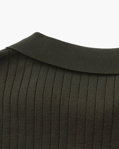 Polo de Manga Corta con Cuello Abierto para Hombres | Ideal para Temporada Cálida y Entretiempo