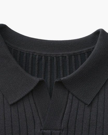 Polo de Manga Corta con Cuello Abierto para Hombres | Ideal para Temporada Cálida y Entretiempo