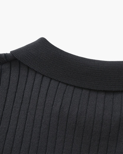 Polo de Manga Corta con Cuello Abierto para Hombres | Ideal para Temporada Cálida y Entretiempo