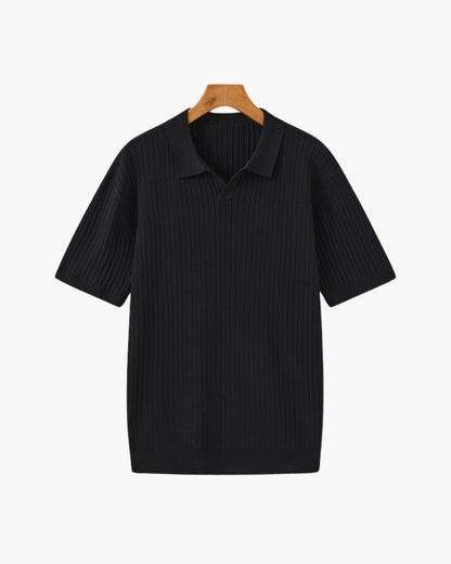 Polo de Manga Corta con Cuello Abierto para Hombres | Ideal para Temporada Cálida y Entretiempo