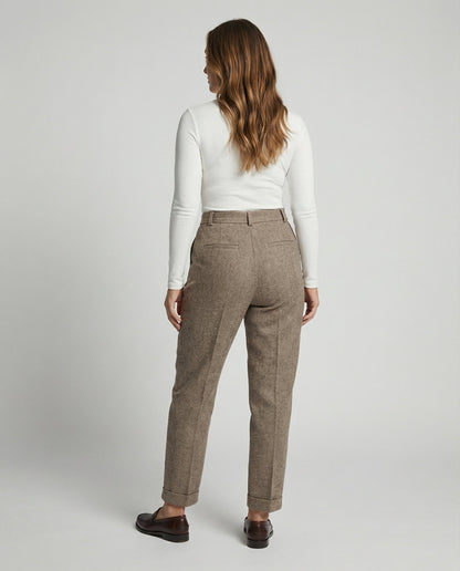 Pantalón De Corte Recto Con Cintura Alta Para Mujer | Ideal Para Uso Profesional