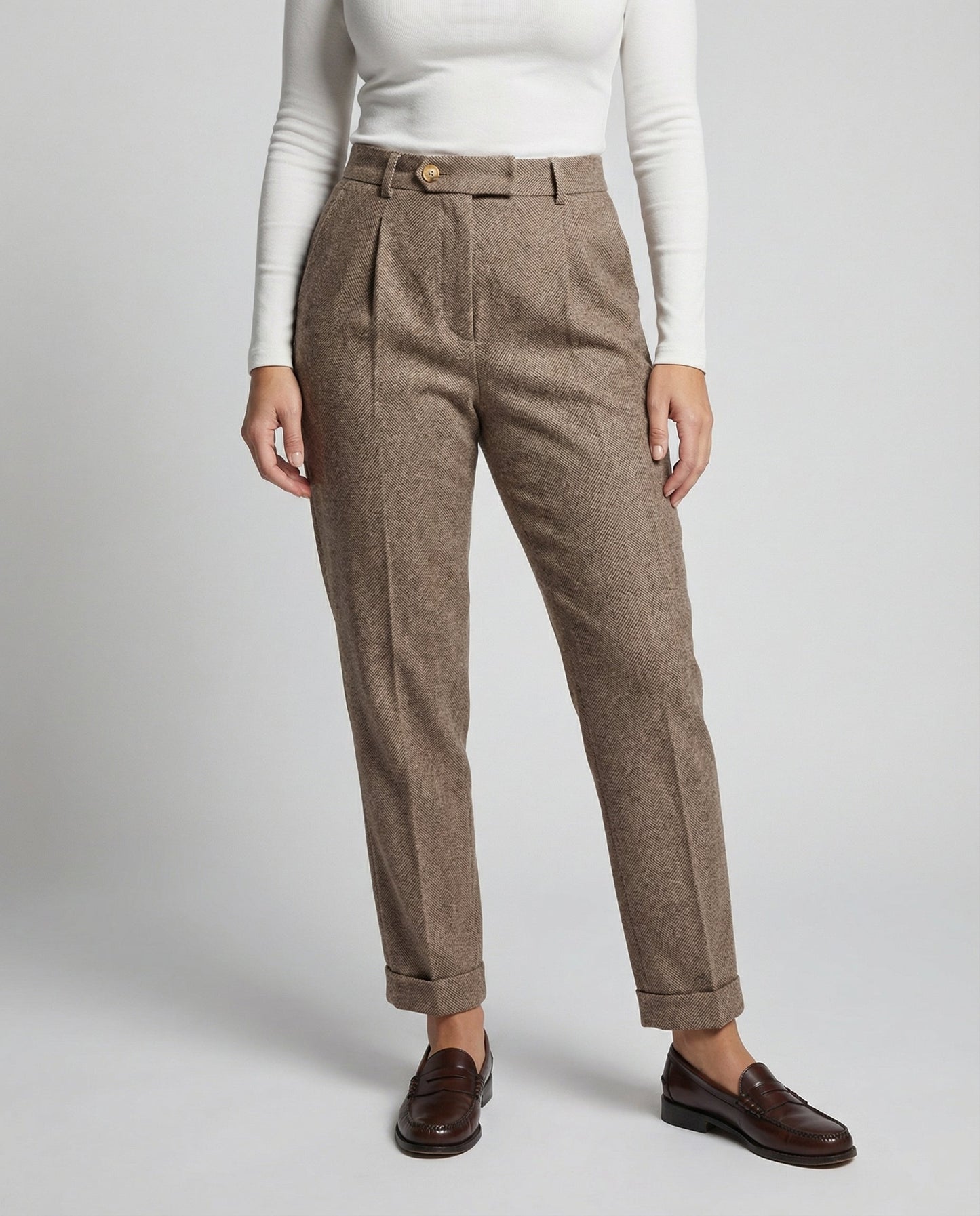 Pantalón De Corte Recto Con Cintura Alta Para Mujer | Ideal Para Uso Profesional