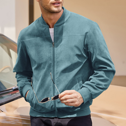 Chaqueta Bomber con Cierre de Cremallera para Adultos | Ideal para Períodos de Entretiempo