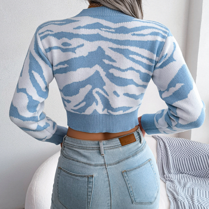 Jersey Corto Ajustado Con Motivo Cebra Para Adultos | Ideal Para Uso Diario Urbano E Informal