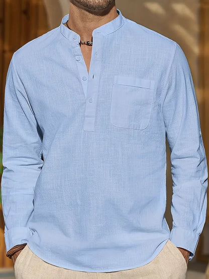 Camisa de Hombre con Corte Recto para Uso Diario | Ideal para el Verano