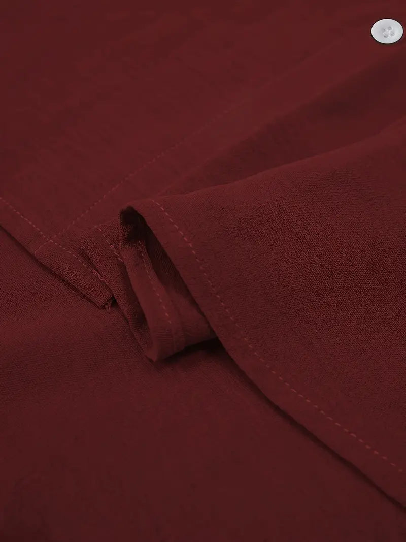Camisa de Manga Larga con Cierre Abotonado para Hombres | Ideal para Uso Diario