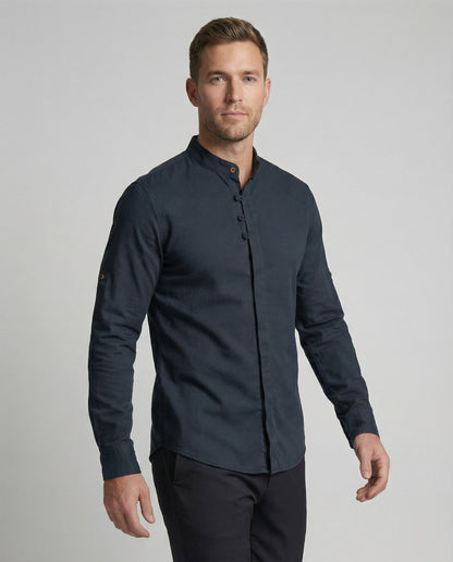Camisa de Manga Larga Slim para Hombres | Ideal para Uso Diario y Formal