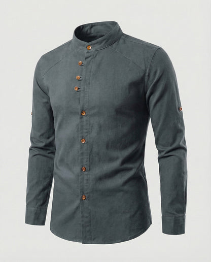 Camisa de Manga Larga Slim para Hombres | Ideal para Uso Diario y Formal