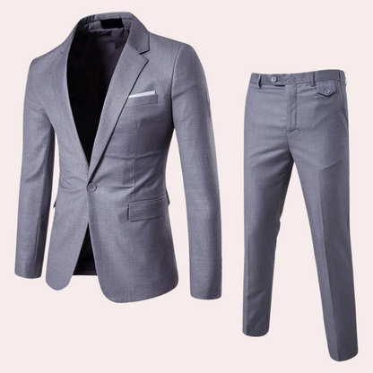 Traje de Dos Piezas con Corte Slim para Hombre | Ideal para Eventos Profesionales y Formales