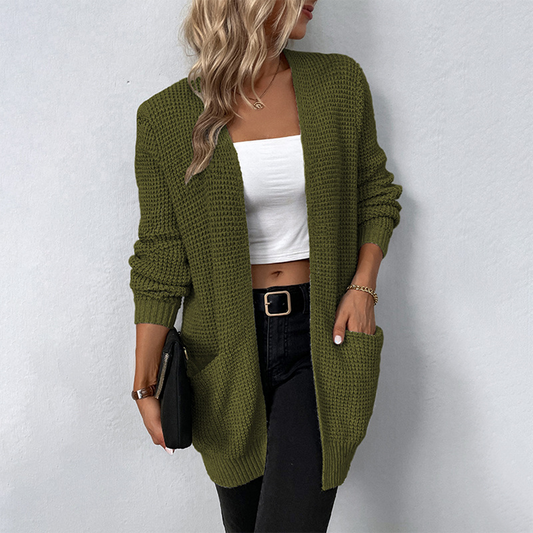 Gilet Largo con Bolsillos para Mujer | Ideal para Otoño e Invierno
