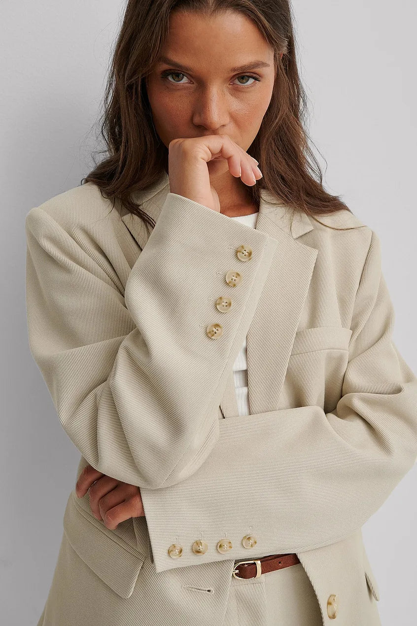 Blazer Con Corte Regular Y Cierre De Dos Botones Para Mujer | Ideal Para Uso Profesional Y Diario