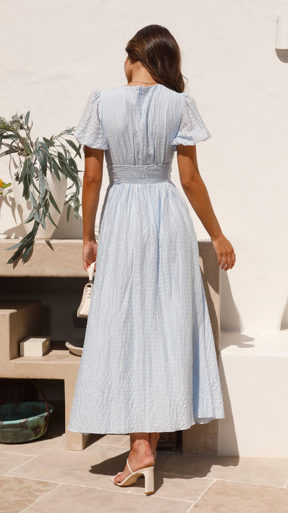 Vestido Largo Con Cierre Abotonado Frontal Para Mujer | Ideal Para Uso Diario Y Ocasiones Formales