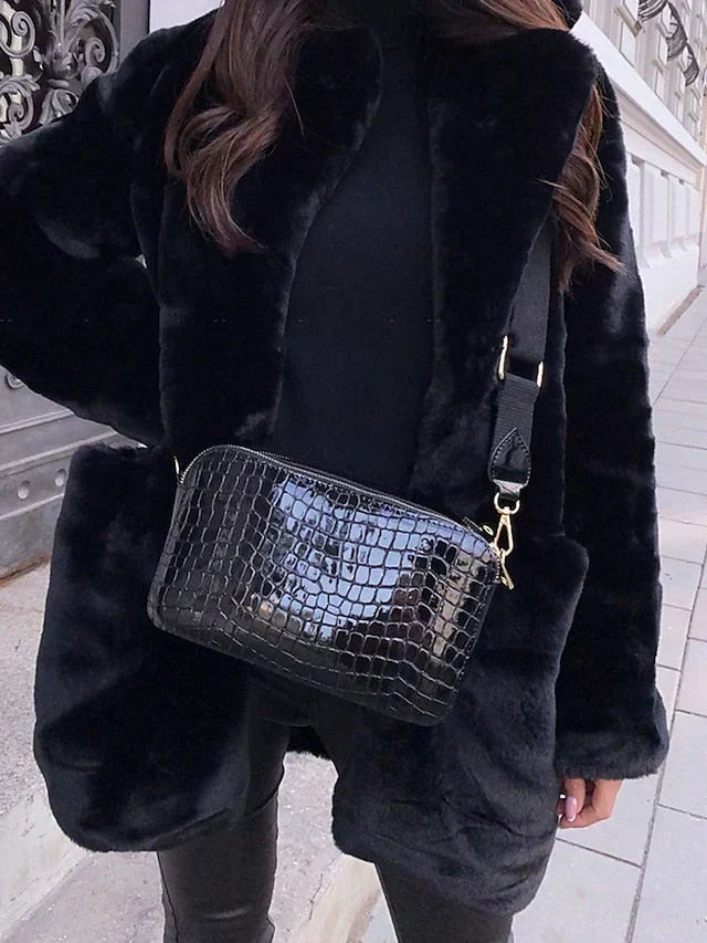 Abrigo Largo Estilo Teddy con Corte Amplio para Uso Diario | Ideal para Invierno