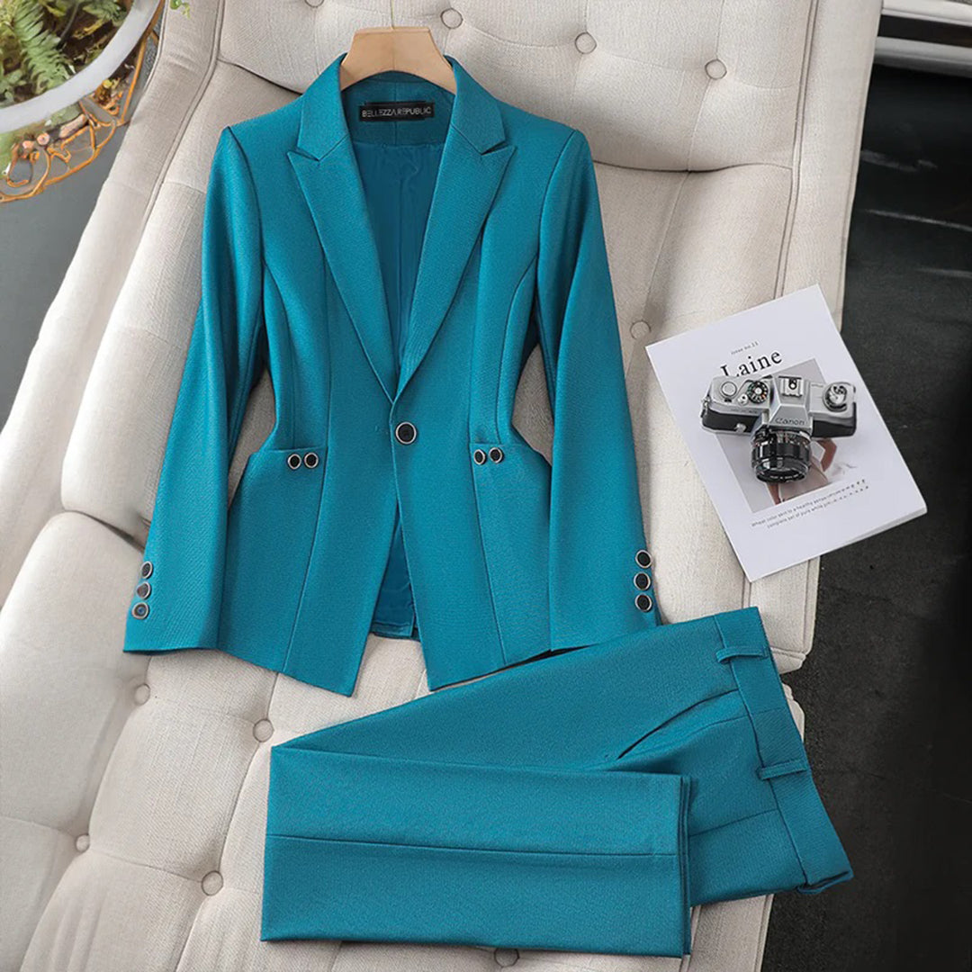 Conjunto De Blazer Y Pantalón Coordinado Para Adultos | Ideal Para Entornos Profesionales Y Semi-Formales