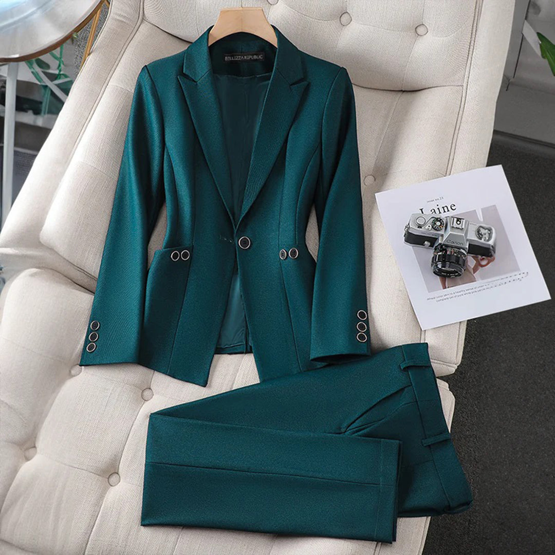 Conjunto De Blazer Y Pantalón Coordinado Para Adultos | Ideal Para Entornos Profesionales Y Semi-Formales