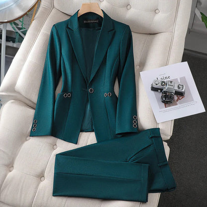Conjunto De Blazer Y Pantalón Coordinado Para Adultos | Ideal Para Entornos Profesionales Y Semi-Formales