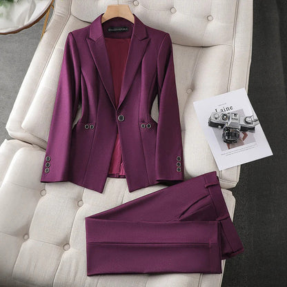 Conjunto De Blazer Y Pantalón Coordinado Para Adultos | Ideal Para Entornos Profesionales Y Semi-Formales