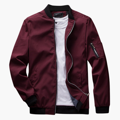 Chaqueta Bomber Con Bolsillos Con Cremallera Para Hombre | Ideal Para Uso Diario Y Urbano