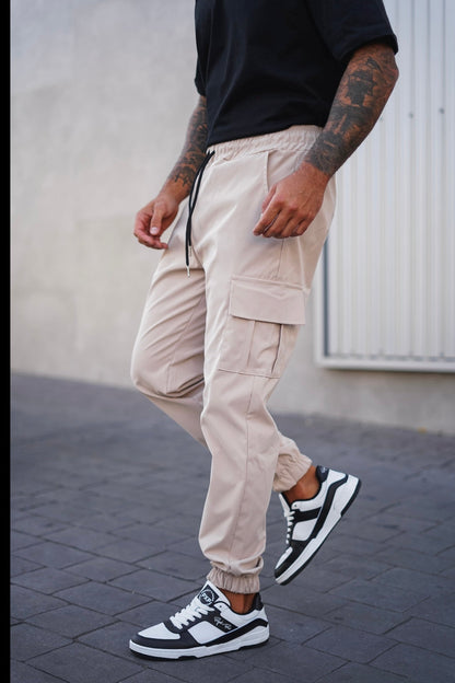 Pantalones Cargo Para Hombre Con Cintura Ajustable Y Corte Recto | Ideal Para Uso Diario