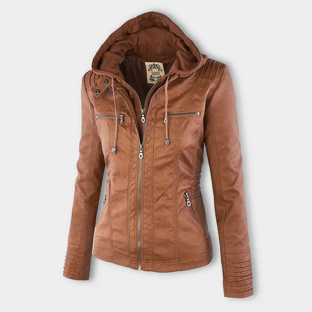 Chaqueta Corta con Capucha Desmontable para Mujer | Ideal para Media Estación y Actividades al Aire Libre