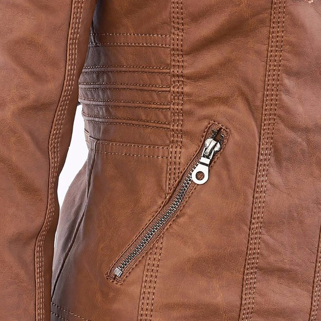 Chaqueta Corta con Capucha Desmontable para Mujer | Ideal para Media Estación y Actividades al Aire Libre
