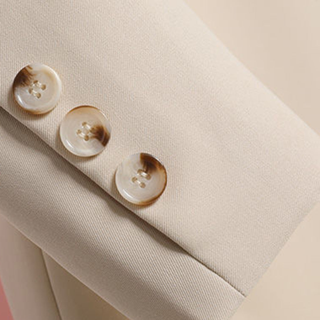Blazer Largo con Cinturón Frontal para Mujer | Ideal para Uso Profesional y Eventos Formales