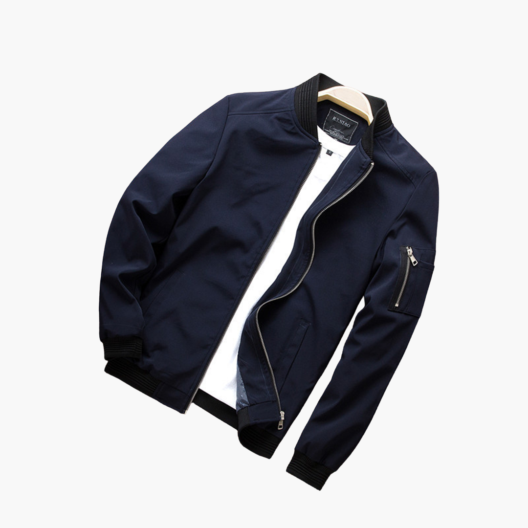 Chaqueta Bomber Con Bolsillos Con Cremallera Para Hombre | Ideal Para Uso Diario Y Urbano