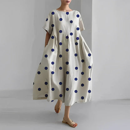 Vestido Midi Con Estampado Floral Y Corte Relajado Para Mujer | Ideal Para Uso Diario Y Salidas Informales