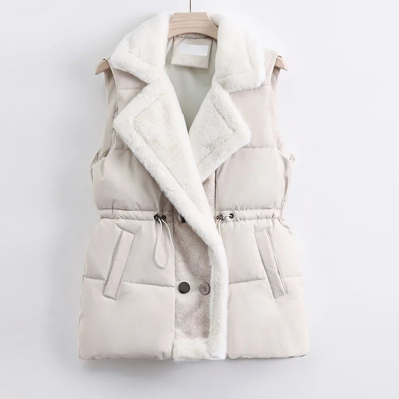 Chaleco Acolchado con Detalle Funcional para Mujer | Ideal para Invierno