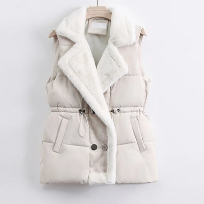 Chaleco Acolchado con Detalle Funcional para Mujer | Ideal para Invierno