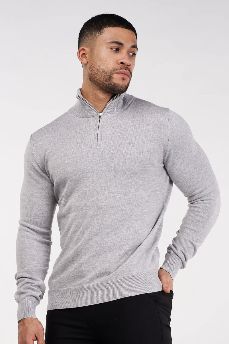 Jersey Con Cuello Alto Y Cremallera Para Hombre | Ideal Para Uso Diario Y Profesional