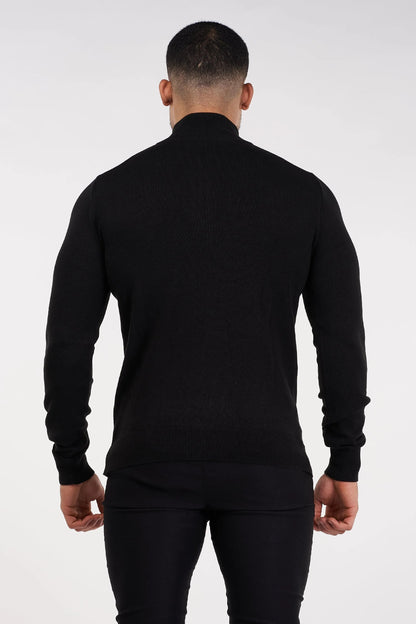 Jersey Con Cuello Alto Y Cremallera Para Hombre | Ideal Para Uso Diario Y Profesional
