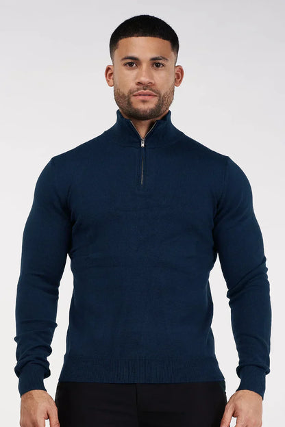 Jersey Con Cuello Alto Y Cremallera Para Hombre | Ideal Para Uso Diario Y Profesional