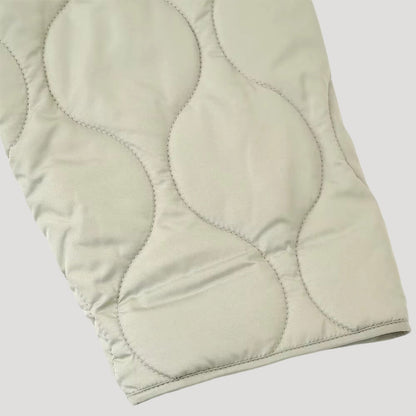 Chaqueta Acolchada Ligera con Cierre a Presión para Mujer | Ideal para Entretiempo