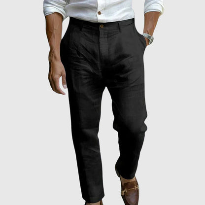 Pantalón De Corte Amplio Con Bolsillos Laterales Para Hombre | Ideal Para Uso Diario En Entornos Informales Y Profesionales