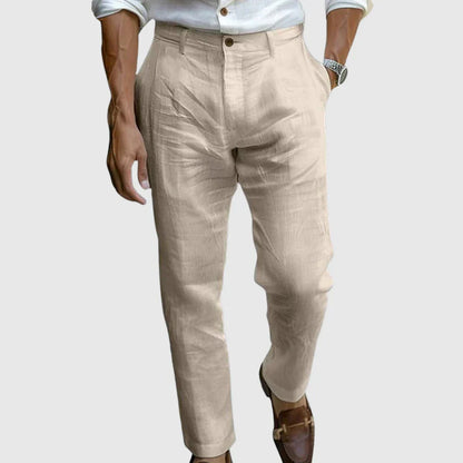 Pantalón De Corte Amplio Con Bolsillos Laterales Para Hombre | Ideal Para Uso Diario En Entornos Informales Y Profesionales