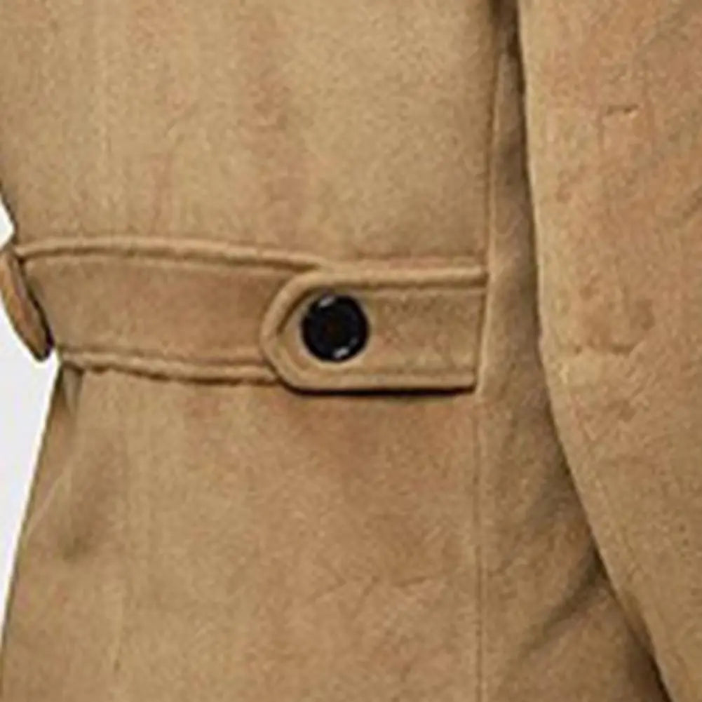 Trench-Coat De Doble Botonadura Con Cinturón Ajustable Para Hombre | Ideal Para Uso Diario Y Urbano