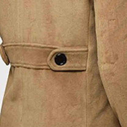 Trench-Coat De Doble Botonadura Con Cinturón Ajustable Para Hombre | Ideal Para Uso Diario Y Urbano