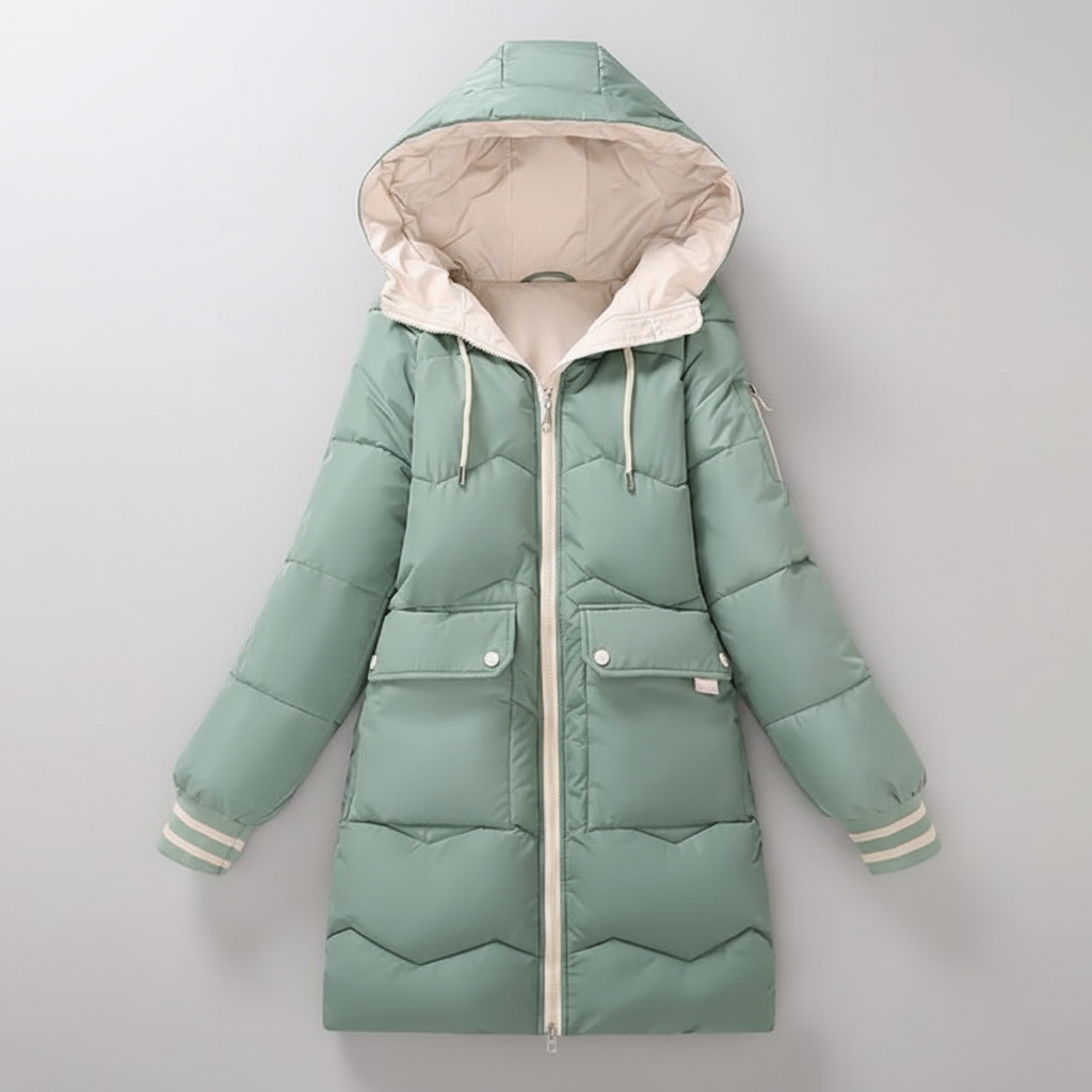 Chaqueta De Invierno con Capucha Integrada para Mujer | Ideal para La Temporada Fría