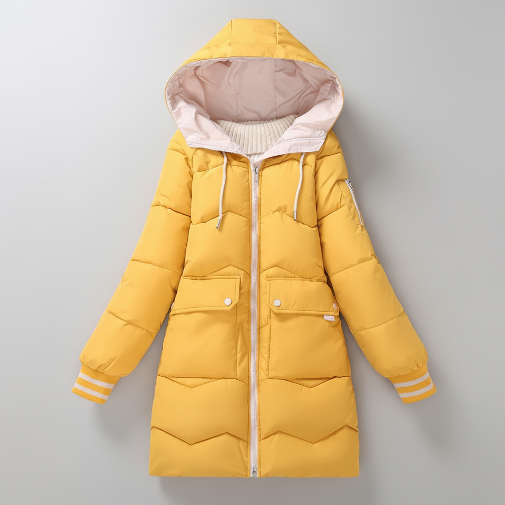Chaqueta De Invierno con Capucha Integrada para Mujer | Ideal para La Temporada Fría