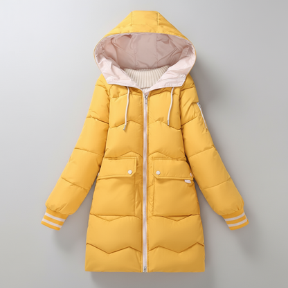 Chaqueta De Invierno Con Corte Funcional Para Mujer | Ideal Para La Temporada Fría